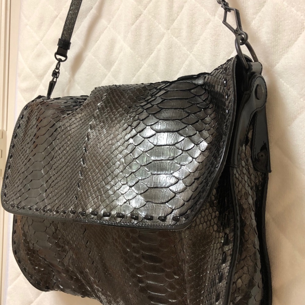 Bottega Veneta Vintage Skin Metallic Bag